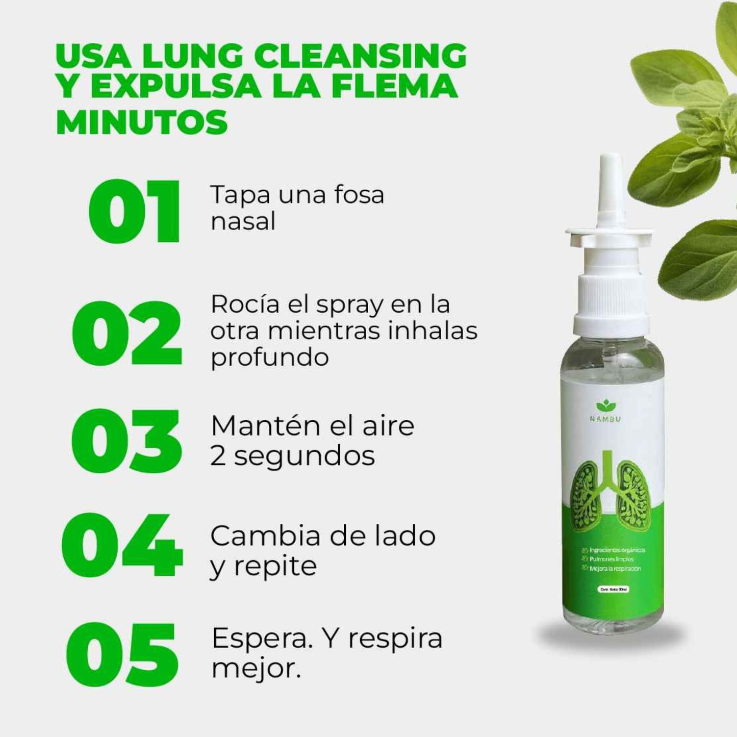 LUNG CLEANSING - Expulsa la Flema y Respira Mejor en Minutos